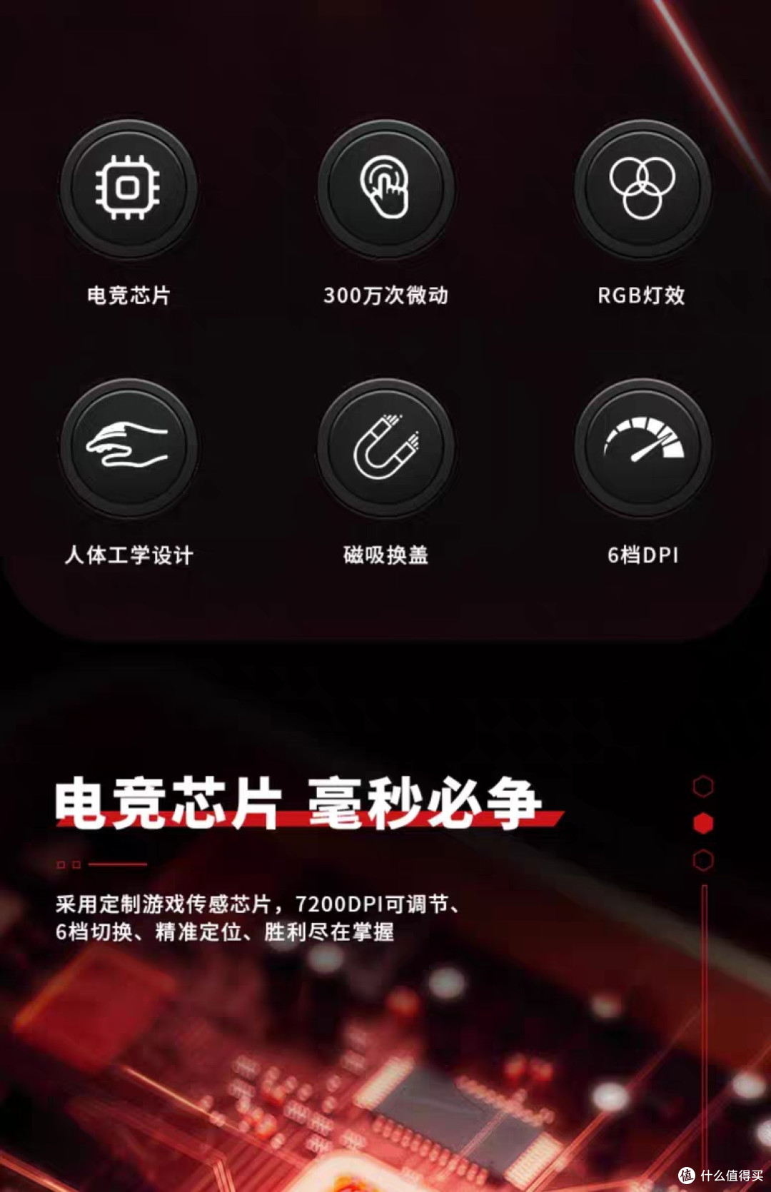 异能者有线鼠标:磁吸换盖设计