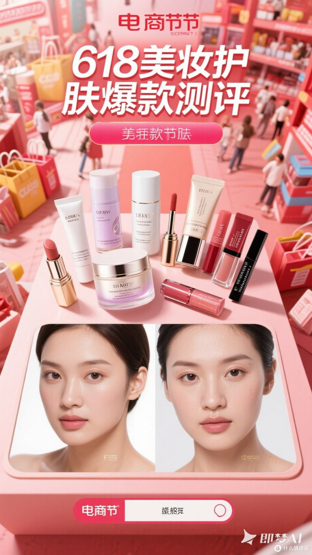 618美妆护肤爆款测评，分享使用心得与效果对比