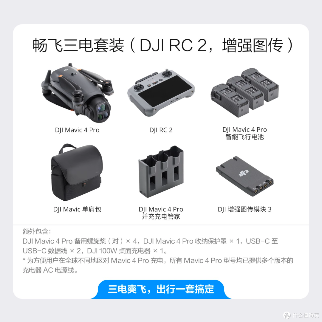 大疆Mavic 4 Pro三电畅飞套装:航拍界的“灭霸手套”值不值?