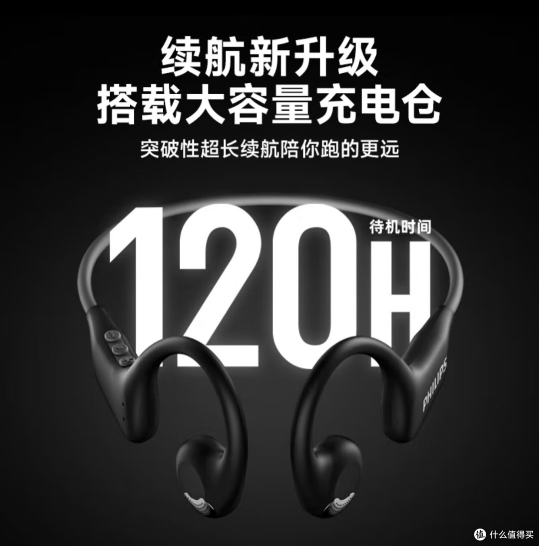 不入耳也能“声”动!飞利浦骨传导挂耳耳机,运动安全新标杆!