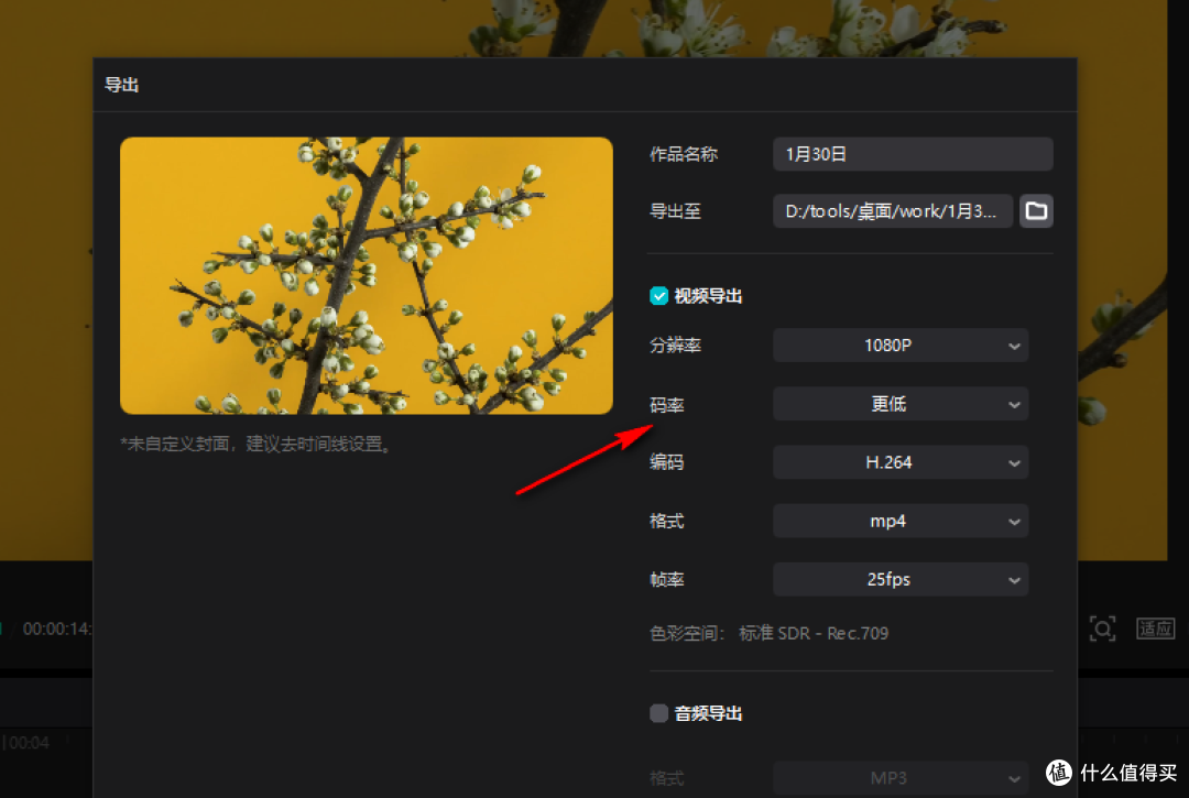 调整剪映视频码率