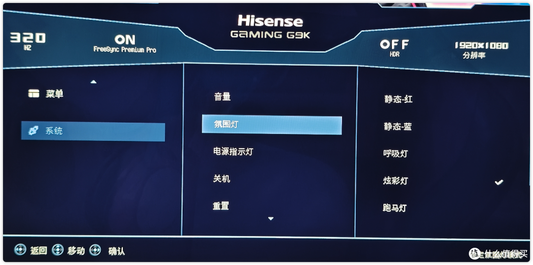 全球首款黑曜屏+4K160Hz/FHD320Hz双模游戏显示器海信大圣G9测评