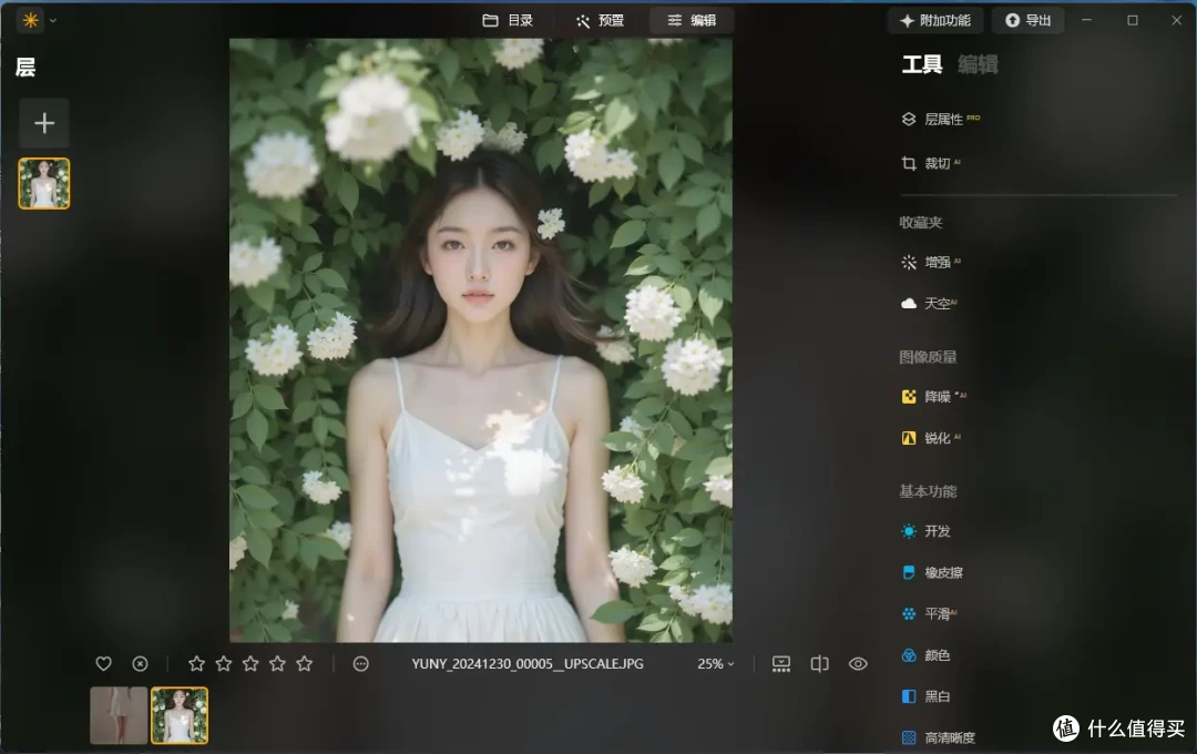 Luminar Neo修图前后对比效果