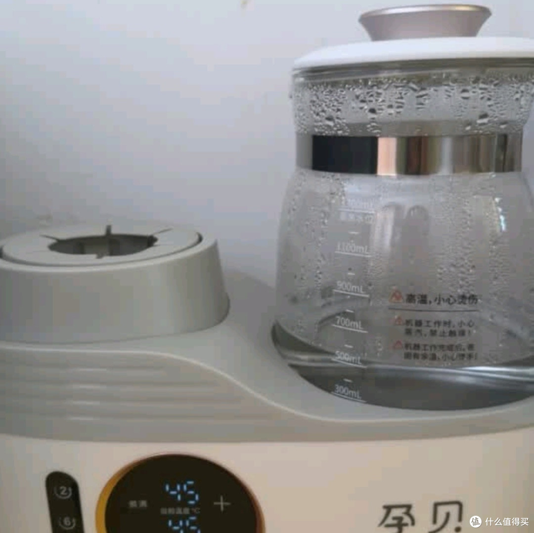 孕贝电动摇奶器+暖奶器二合一恒温水壶:婴儿喂养新神器