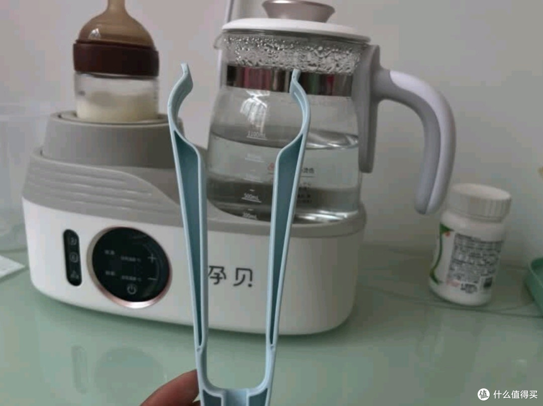 孕贝电动摇奶器+暖奶器二合一恒温水壶:婴儿喂养新神器