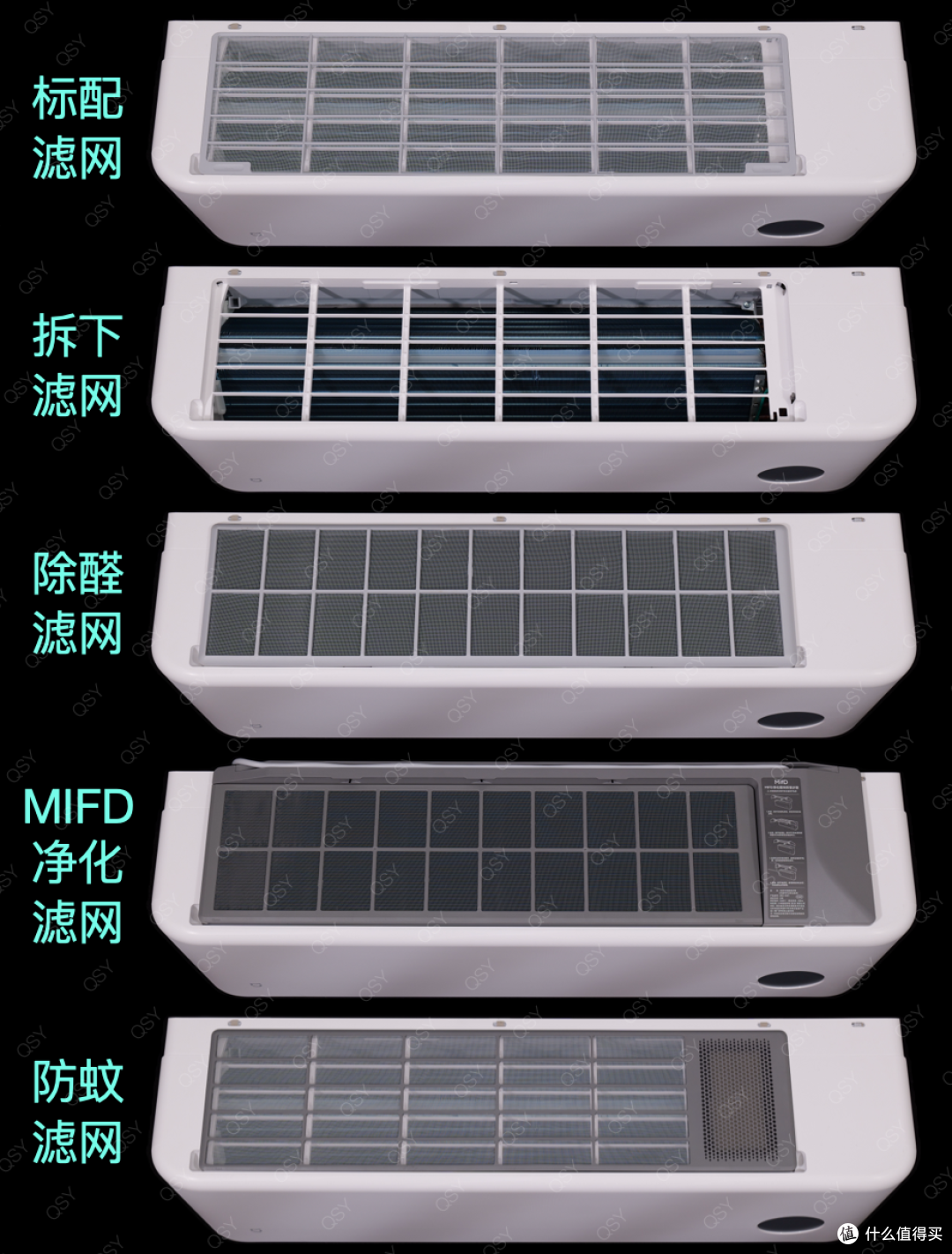 小米健康风Pro 1.5匹空调拆机 物理双层柔风 全能水桶机