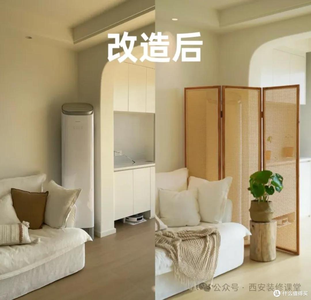 嫌柜机又土又占地?网友神操作,简单搞定颜值