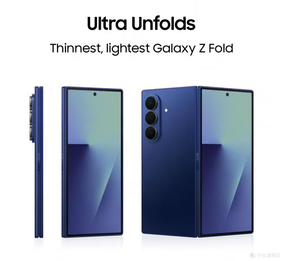 三星 Galaxy Z Fold7/Flip7/Flip7 FE折叠手机宣传图和参数曝光
