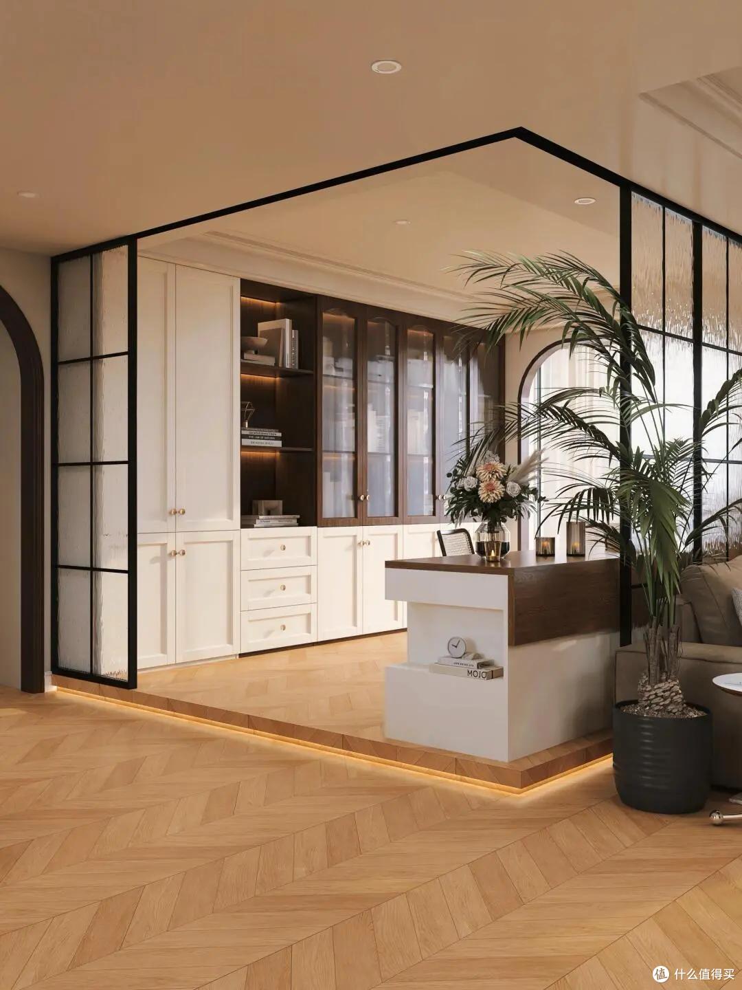 白墙+胡桃木,110m²法式复古风,谁说小家不能有大浪漫?