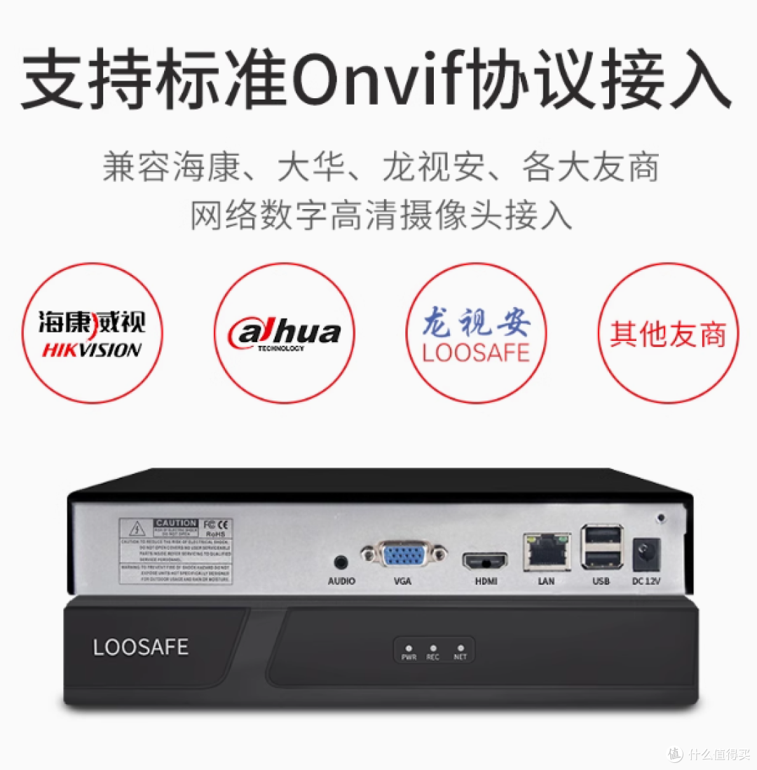 👀家庭安全必备！龙视安 4K 高清 NVR 监控主机测评