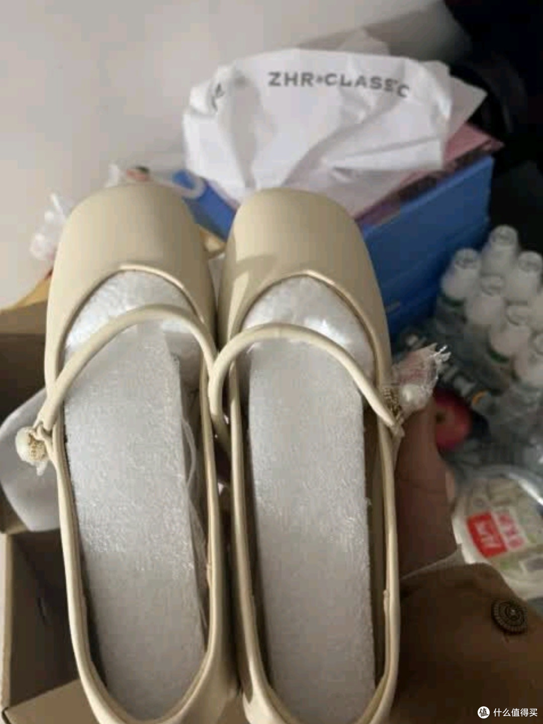 ZHR玛丽珍鞋CG71:米色方头里的法式优雅密码