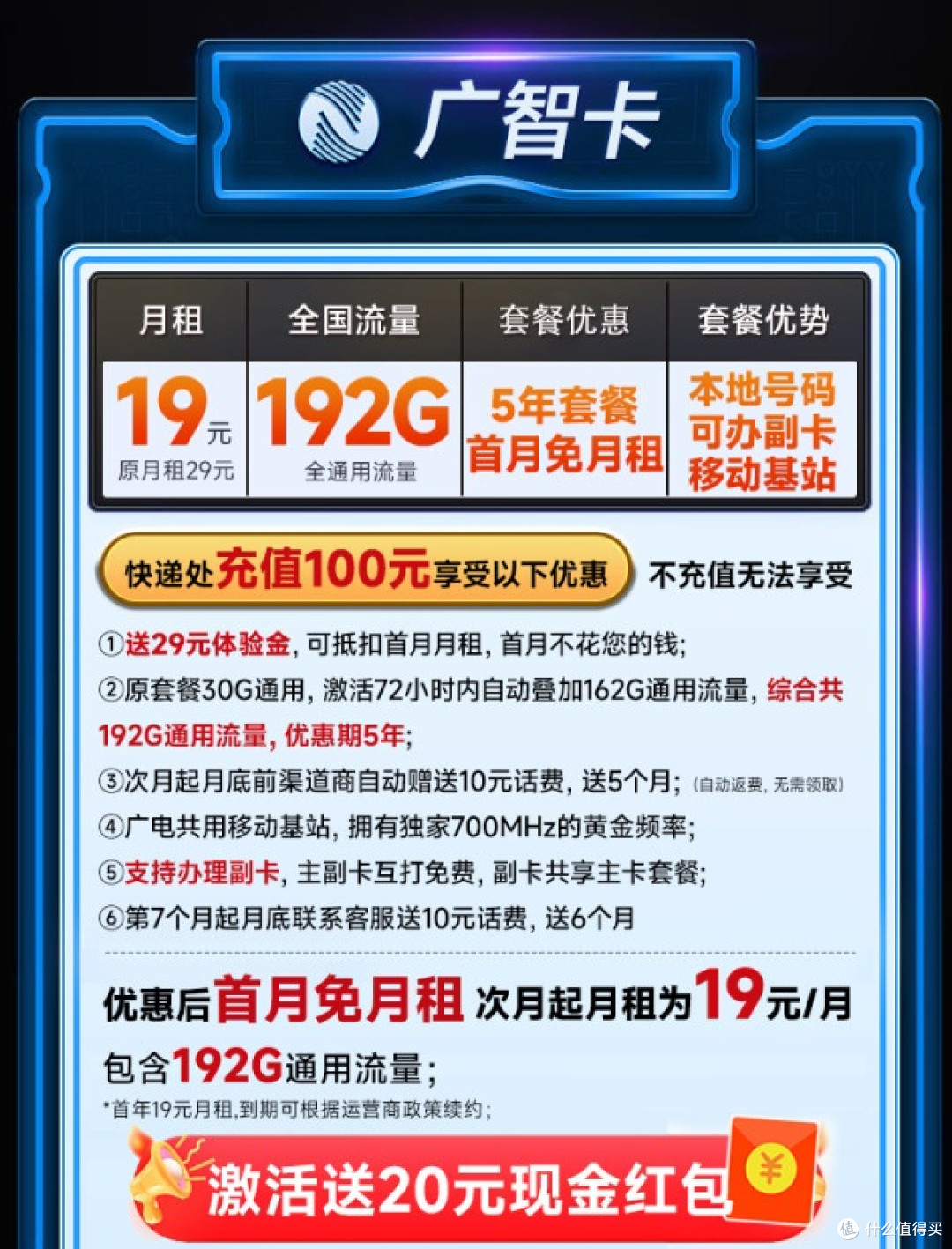 中国广电19元套餐