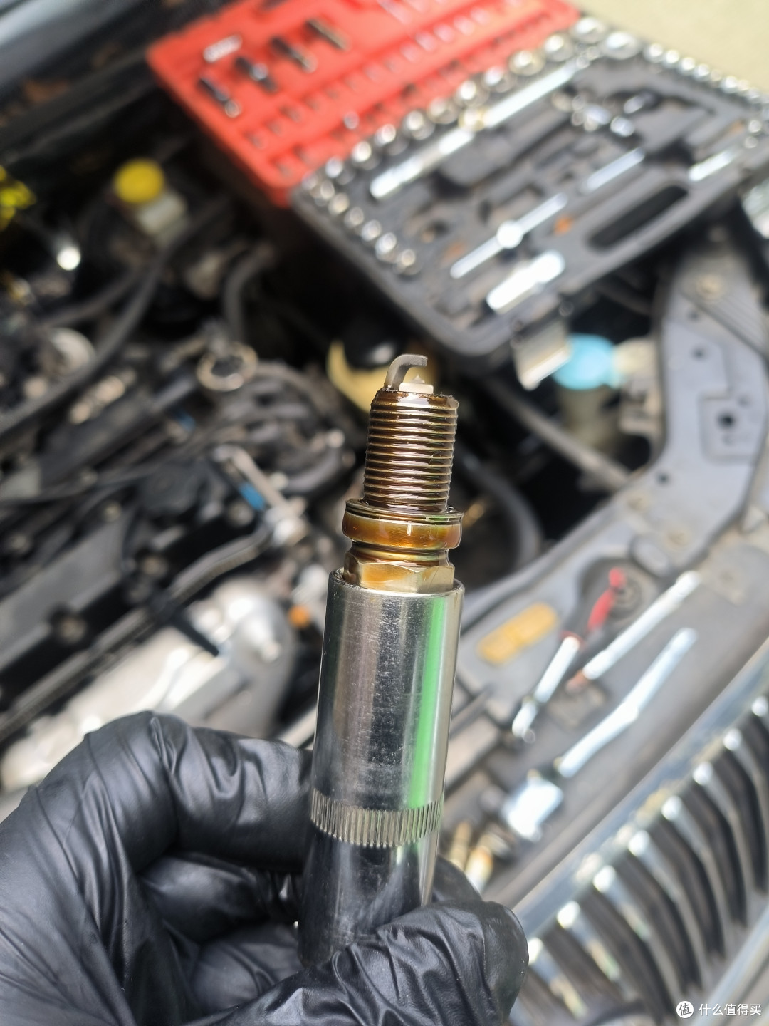 开始认真保养一辆老车2011款别克凯越篇七换火花塞顺便看看缸内