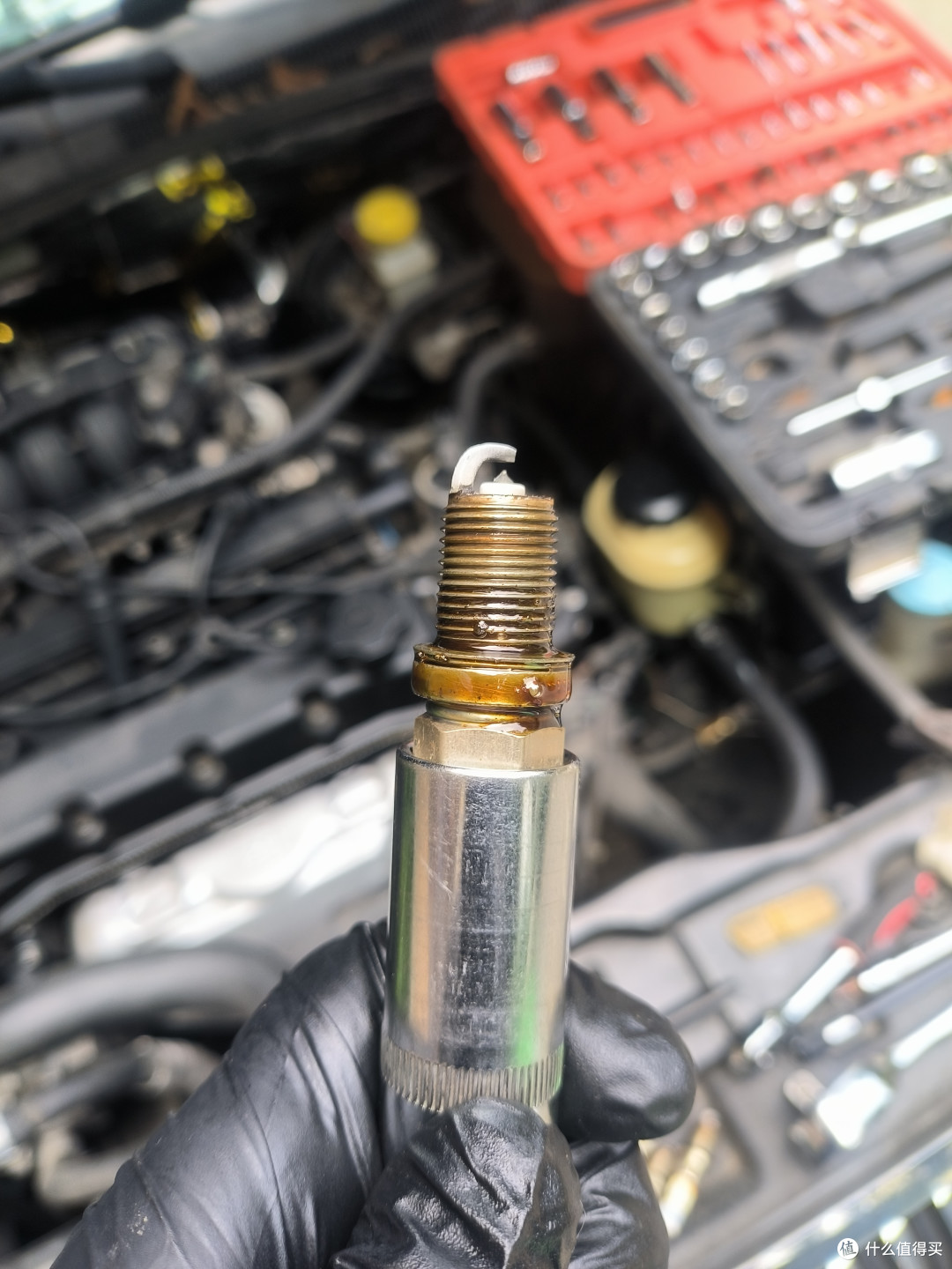 开始认真保养一辆老车2011款别克凯越篇七换火花塞顺便看看缸内