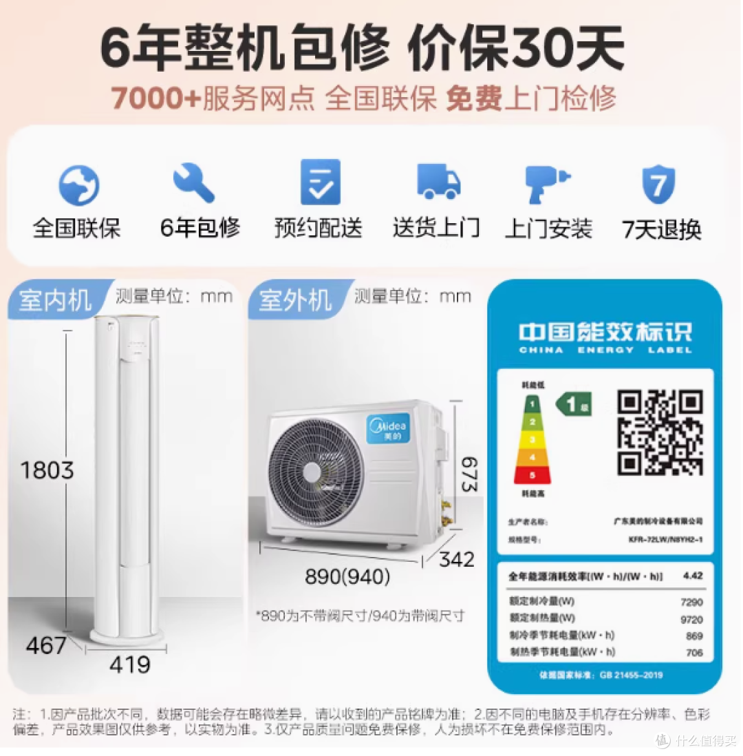 美的智行二代 3 匹 2 匹空调，家居冷暖新宠！