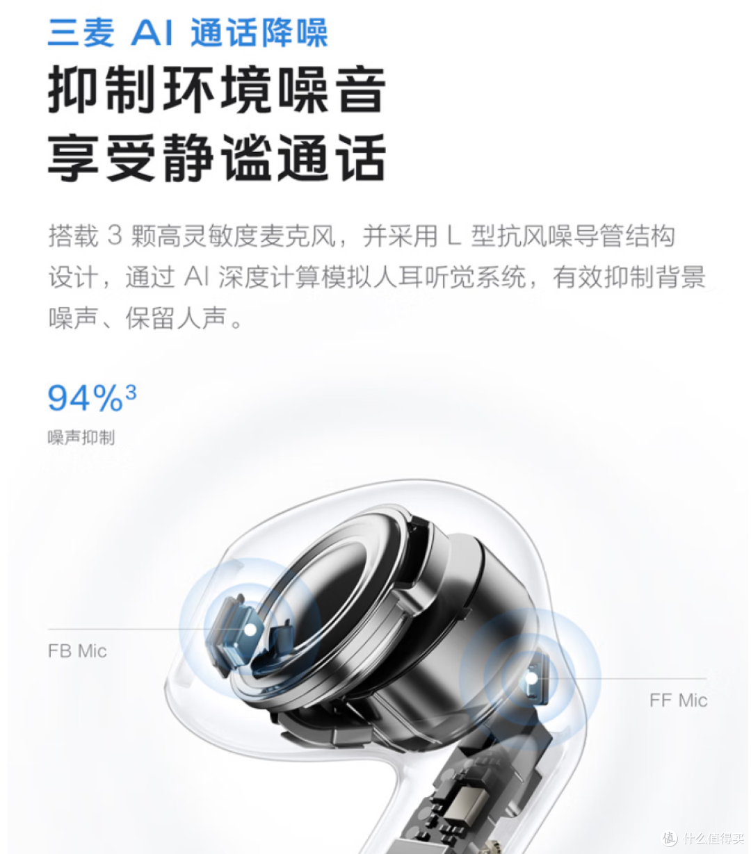 vivo TWS Air3 Pro 长续航版：半入耳式降噪新标杆，国补194元