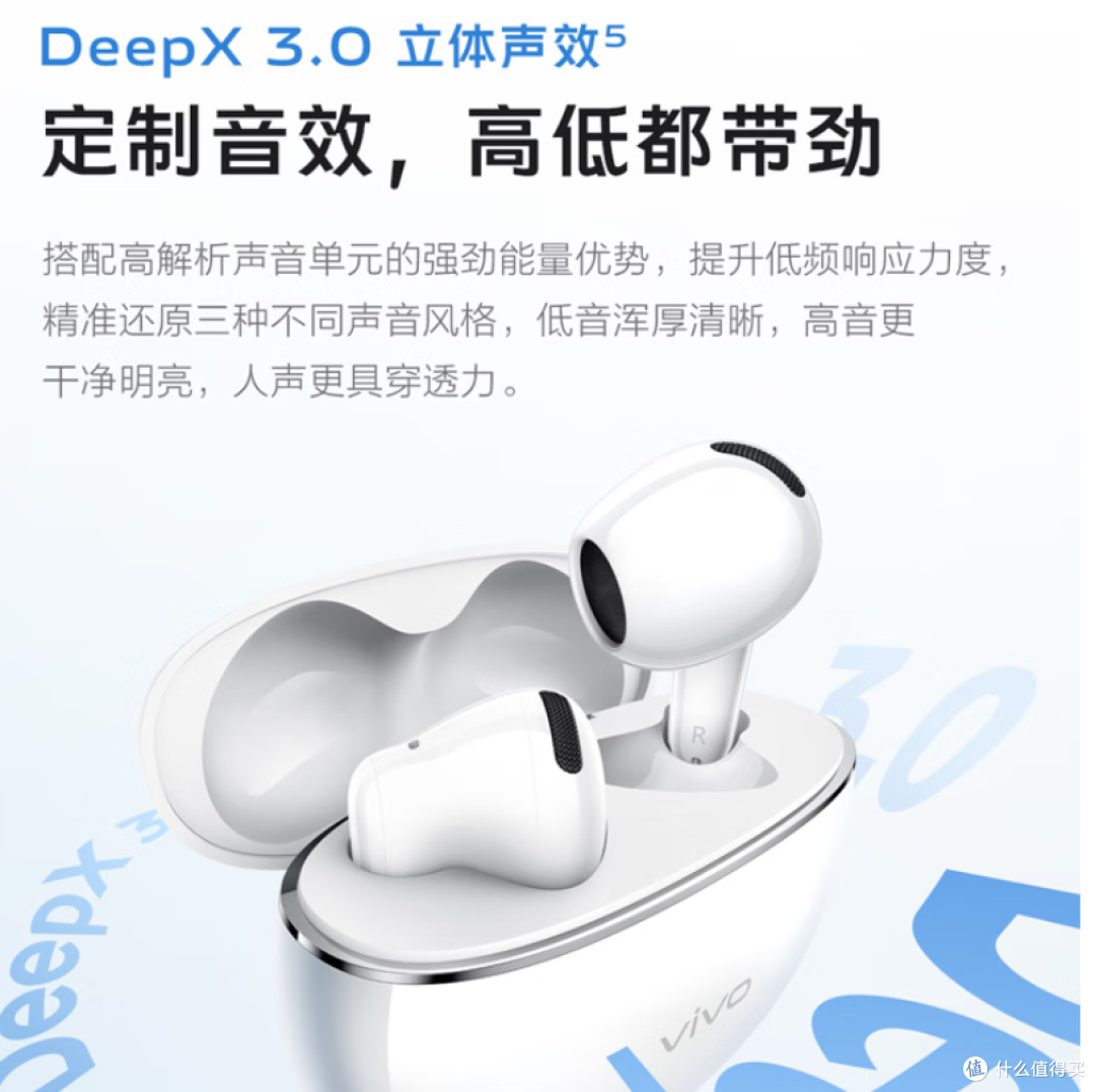 vivo TWS Air3 Pro 长续航版：半入耳式降噪新标杆，国补194元