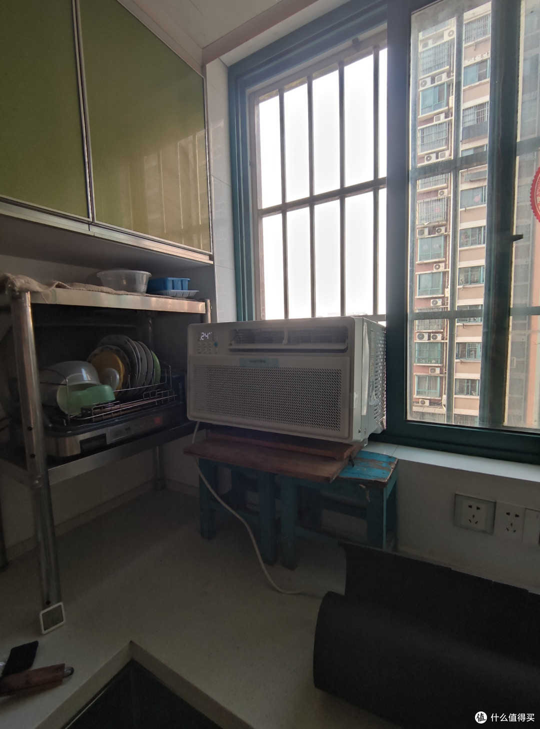 给妈妈的厨房装了个博菱窗机空调_空调_什么值得买