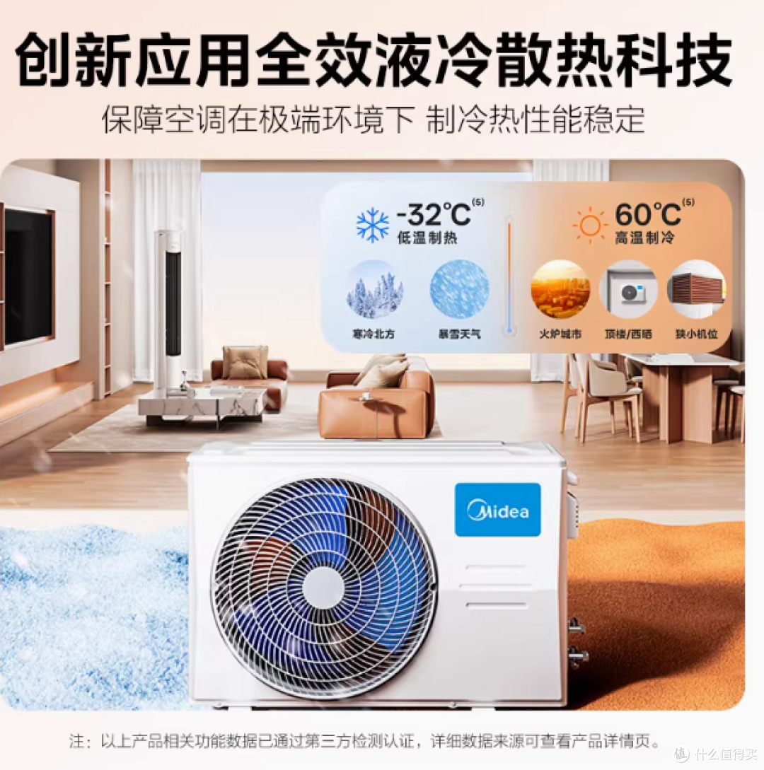 美的智行二代3匹空调：客厅的舒适守护者，品质生活的理想之选