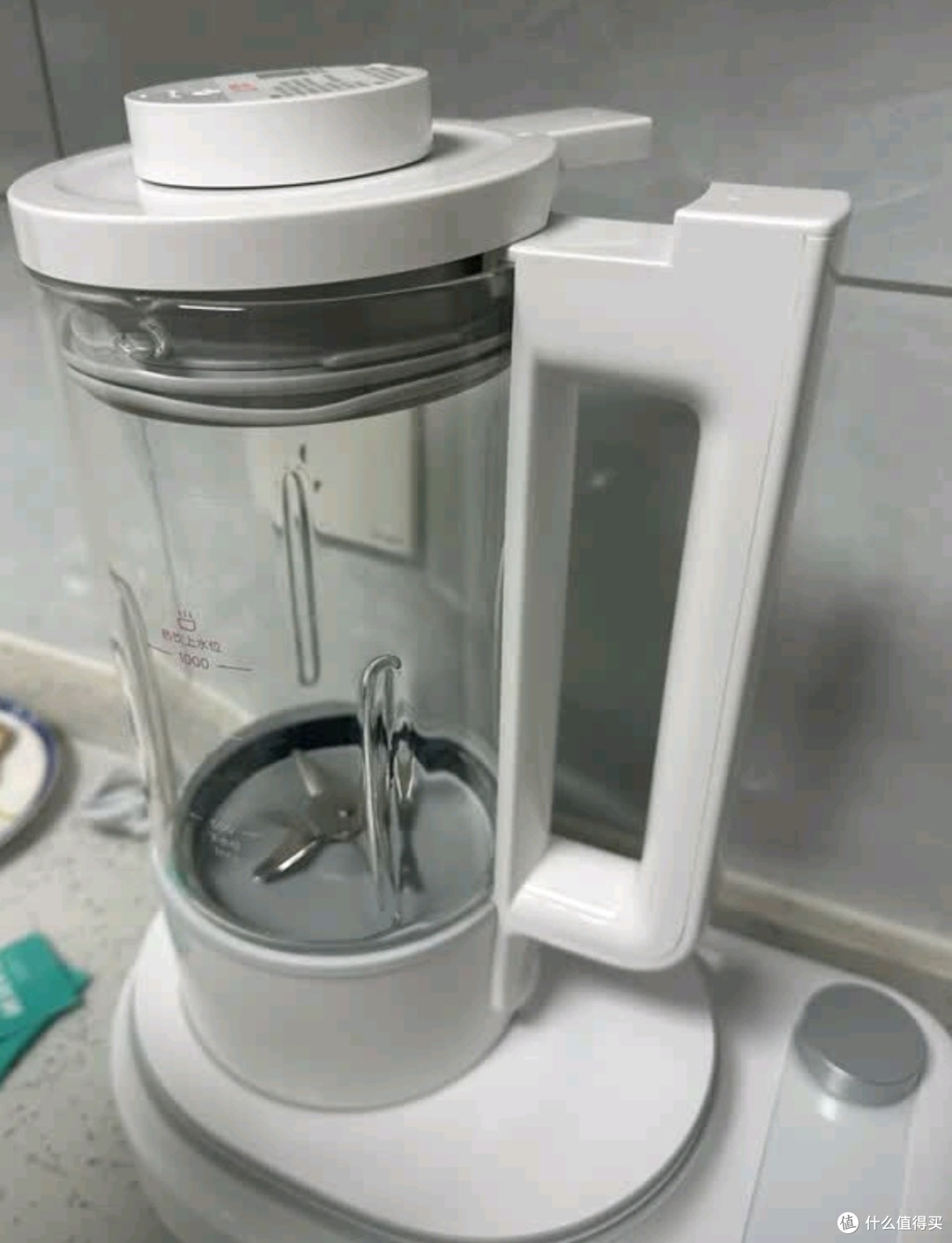 米家小米智能轻音变频破壁机P1 豆浆机榨汁料理 免煮1.5L