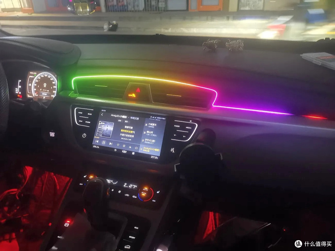 256色LED氛围灯改装避坑指南：我的免接线流光幻彩改造记_维修配件_什么值得买