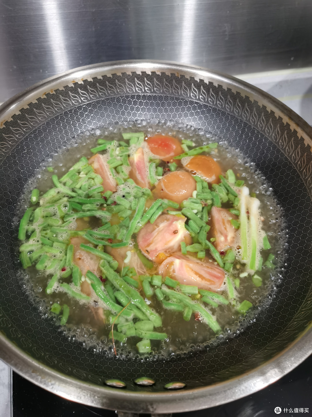 茄汁豇豆碎莜面鱼鱼:牙口儿友好,胃口就好,吃嘛嘛香