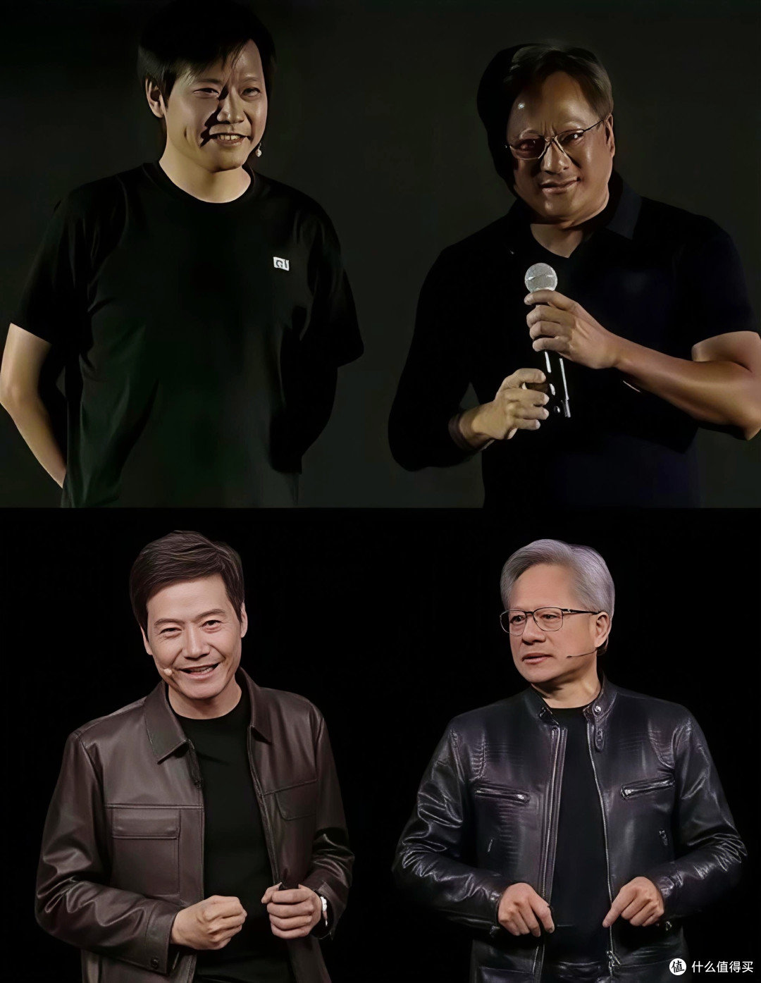 黄仁勋和雷军的衣着
