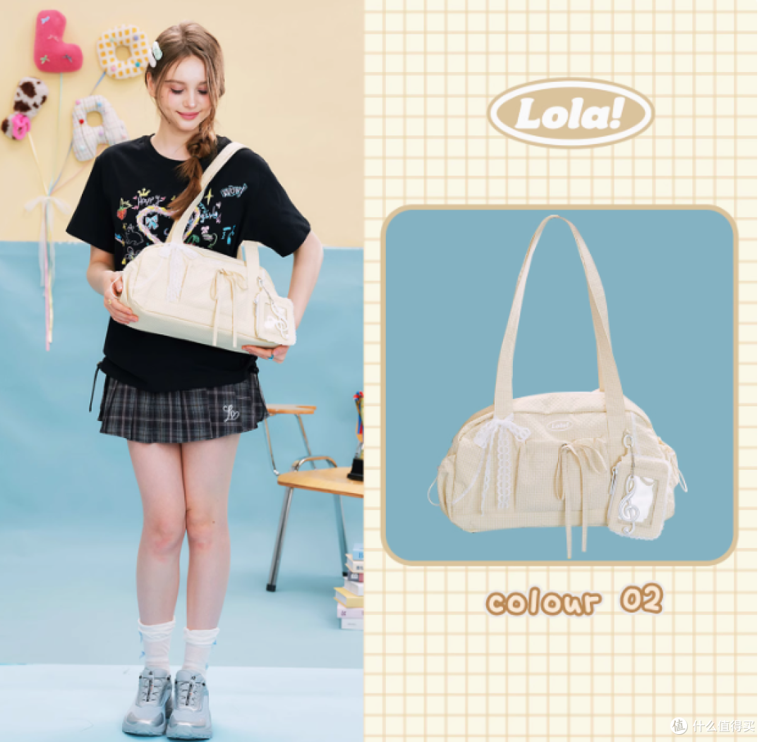 LOLA DESIGN 音符星星波点单肩包:旅游通勤的时尚大容量之选
