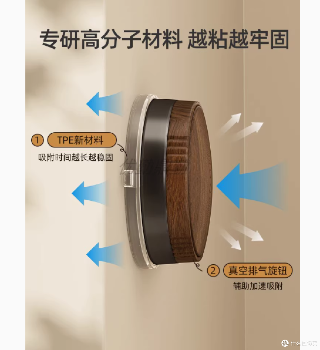 优勤旋转吸盘门后浴室挂衣钩壁挂——浴室的贴心收纳精灵