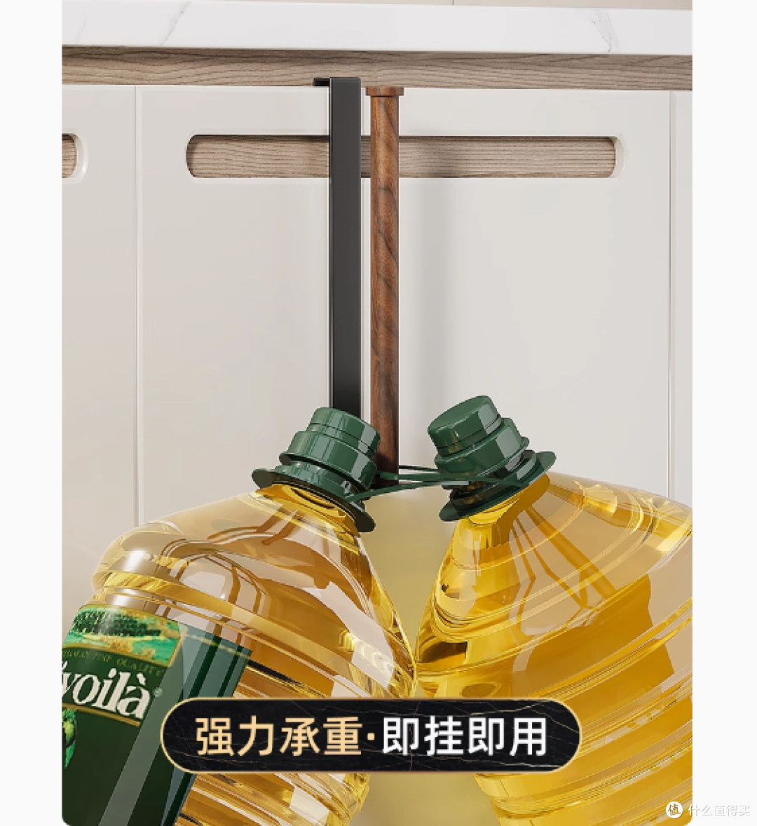 优勤胡桃木厨房用纸挂架:厨房收纳新宠