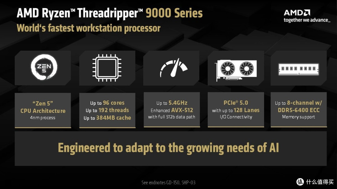 AMD推出全新锐龙Threadripper PRO 9000 WX系列处理器
