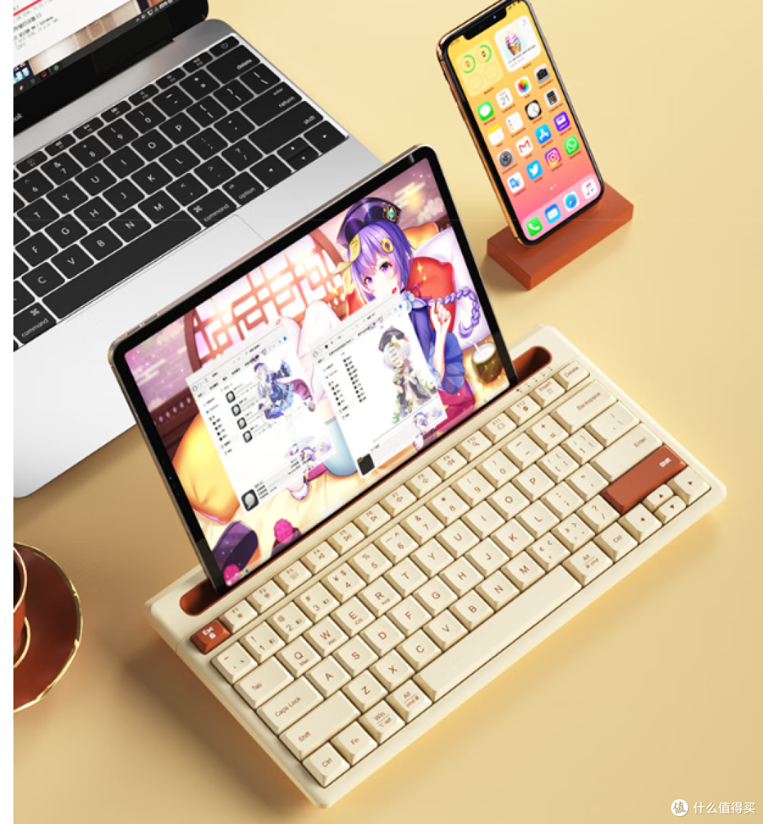 航世K150蓝牙键鼠套装,兼容iPad与办公需求,外观设计与便携性