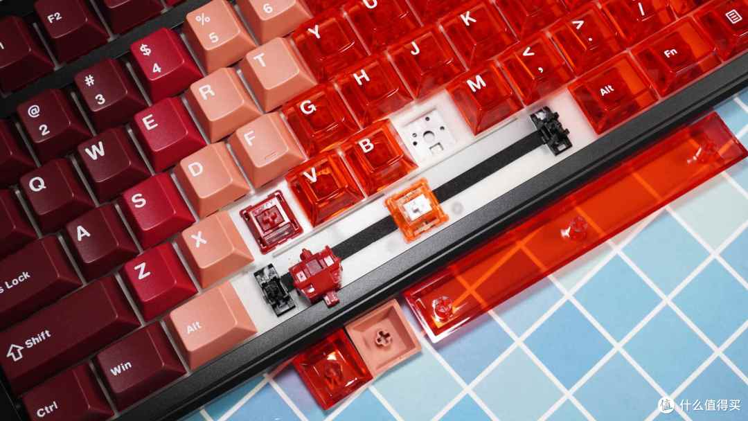 极具特色的键帽方案 - 黑爵MK87三模屏显版
