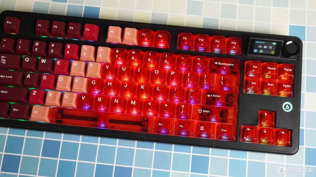 极具特色的键帽方案 - 黑爵MK87三模屏显版