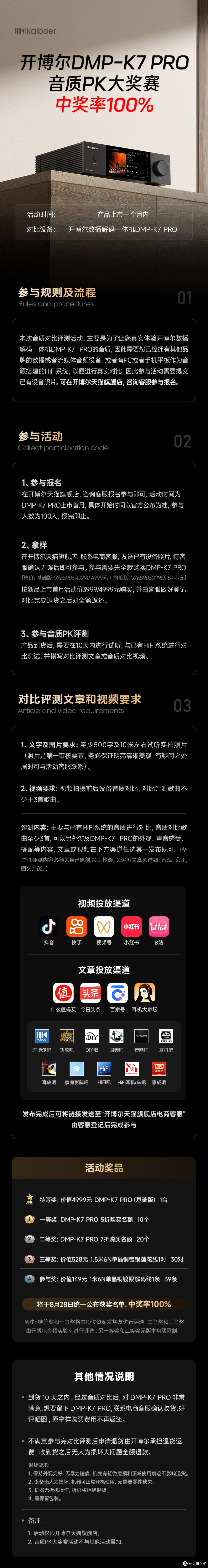台式数播新选择：开博尔DMP-K7 PRO一体设计兼顾流媒体与HiFi音质