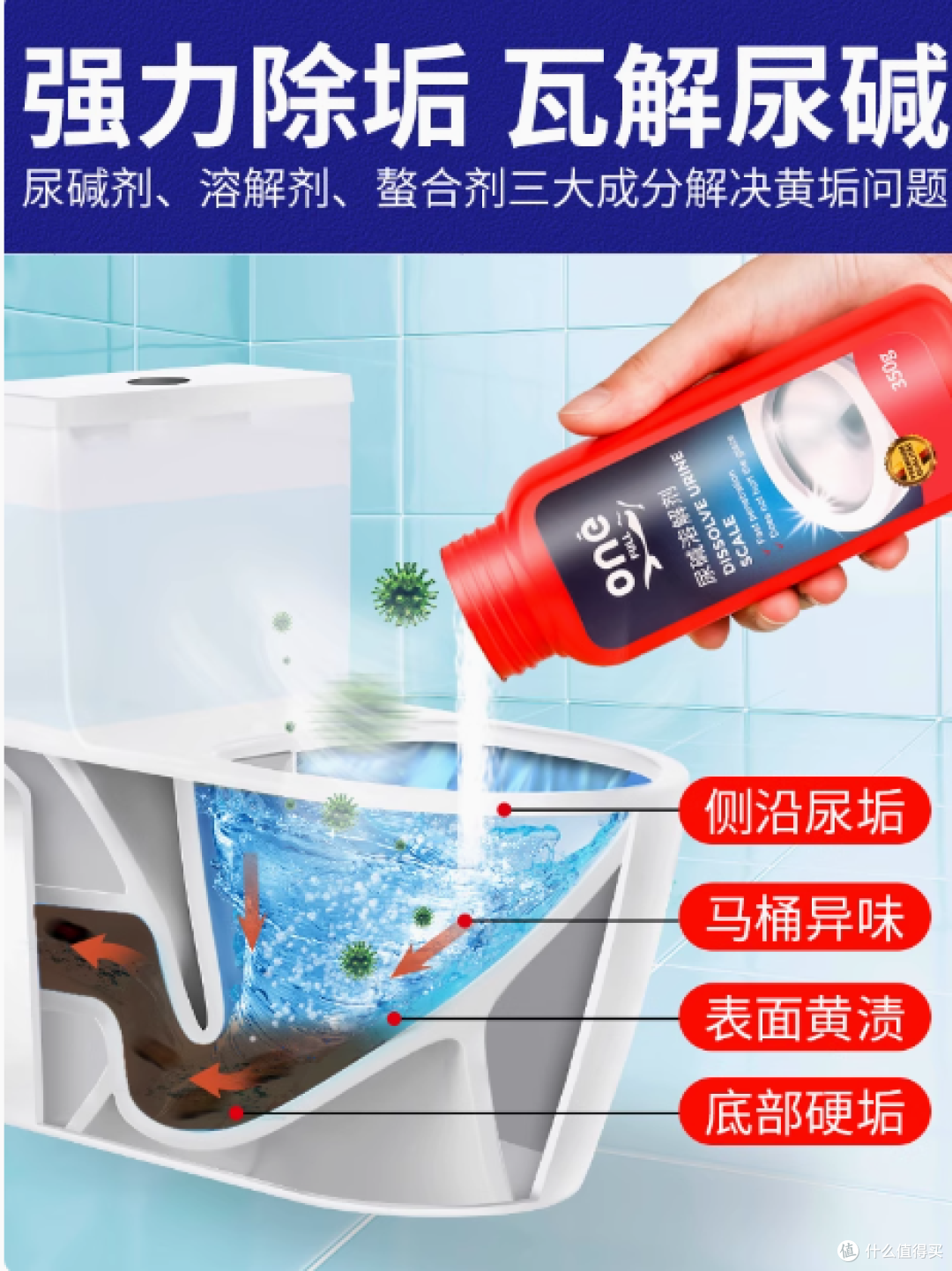 ✨马桶清洁救星 | onefull 尿碱溶解剂 350g 来袭