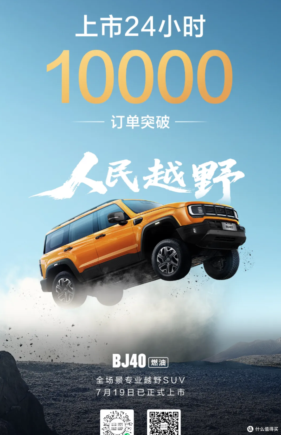 24小时订单破万,北京越野BJ40燃油正式上市,售价14.99万元起