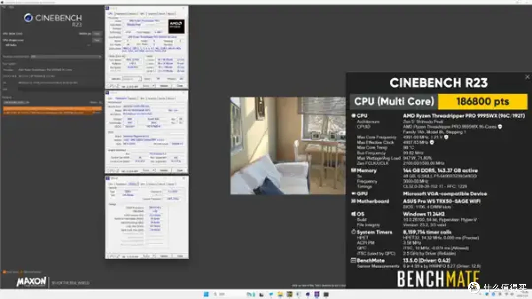 线程撕裂者Pro 9995WX全96核超频5GHz:功耗950W、接近100℃