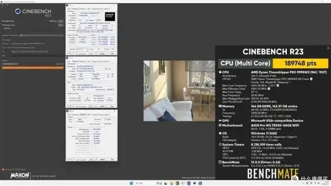 线程撕裂者Pro 9995WX全96核超频5GHz:功耗950W、接近100℃