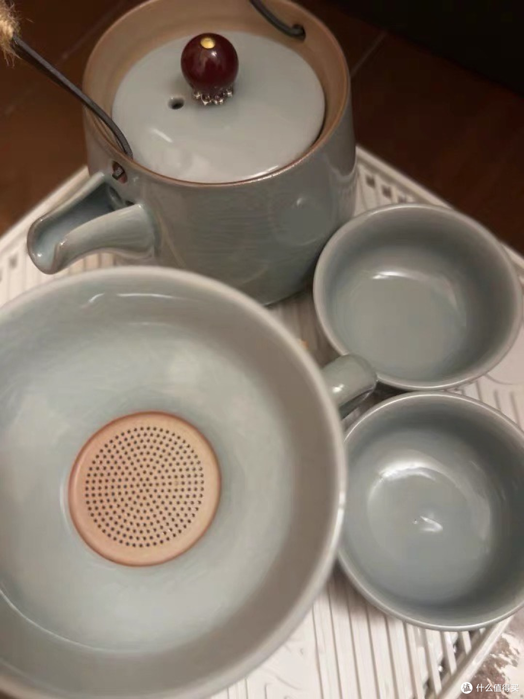 哥窑茶具:露营与办公的小确幸