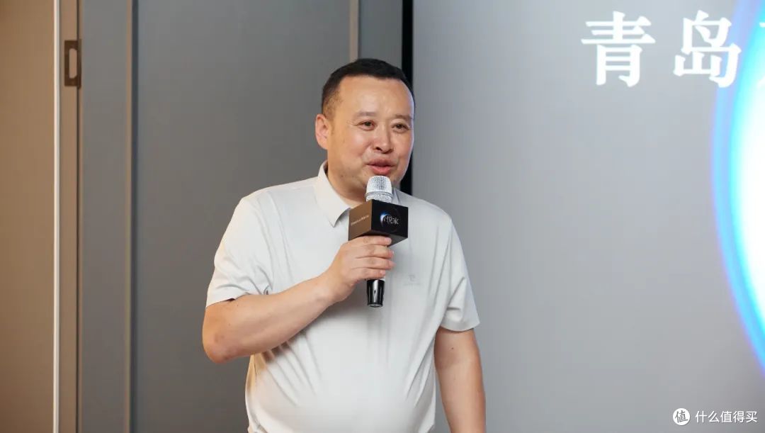 青岛声博雅电子设备有限公司总经理徐兆宪作开场致词