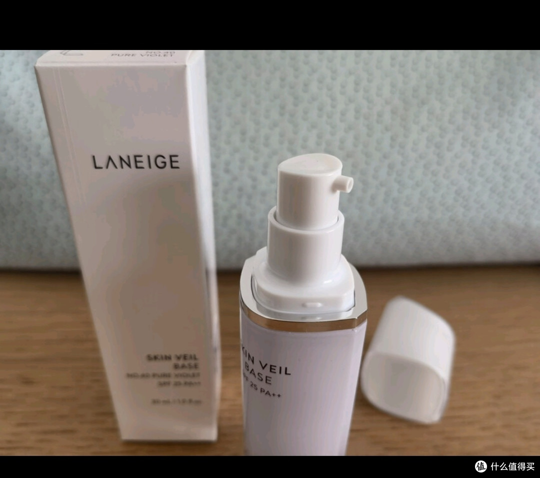 兰芝(LANEIGE)雪纱丝柔隔离乳妆前防晒遮瑕30ml 紫色