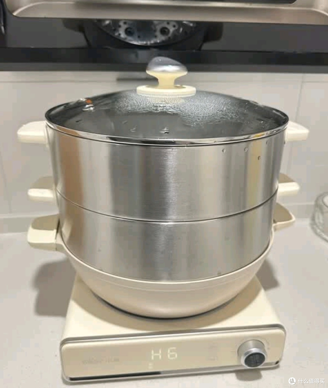 小熊(Bear)电蒸锅 电炒锅 多功能电锅 家用不锈钢电蒸锅