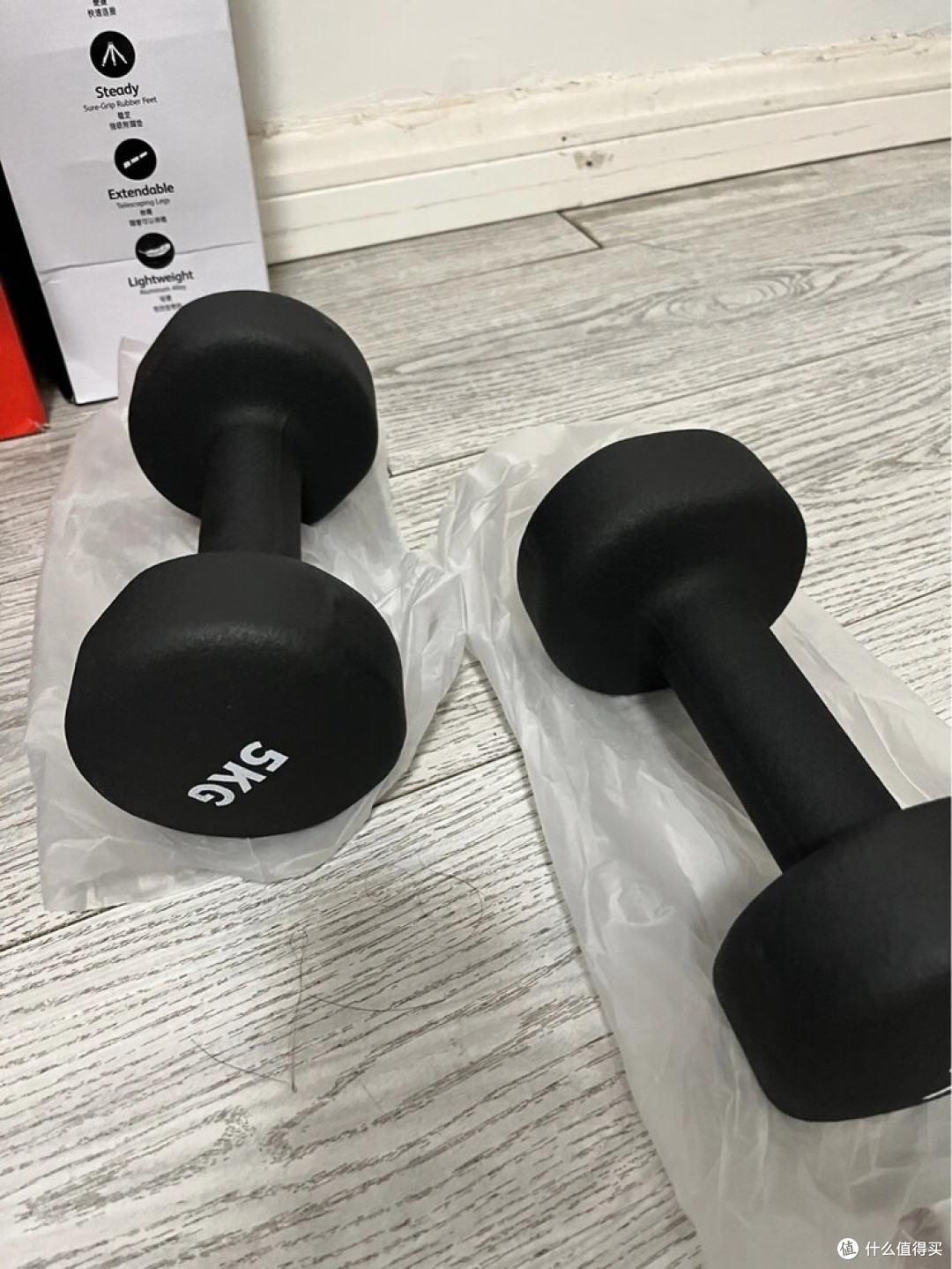 百元包胶哑铃,居家健身利器