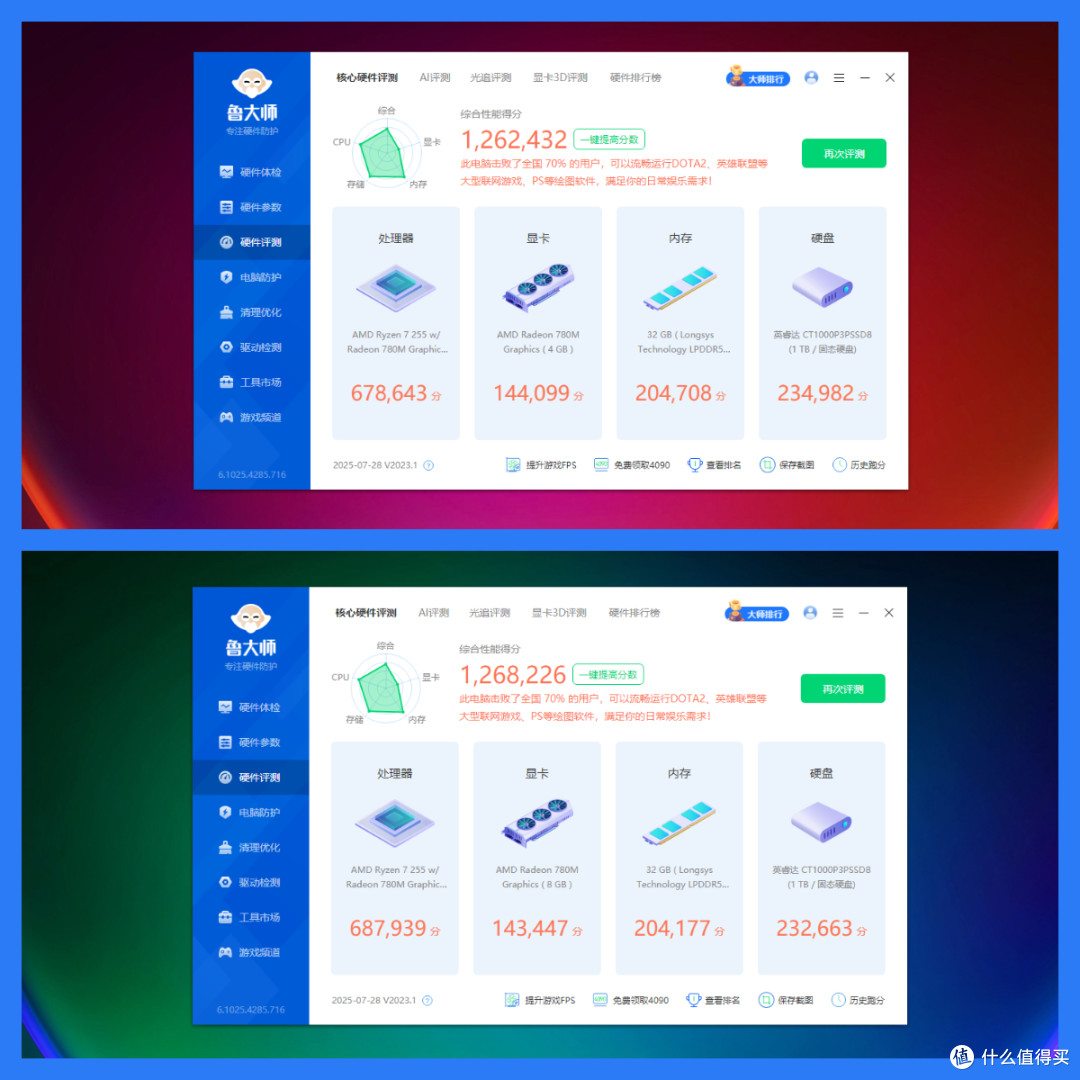升级五年质保+大战3A游戏丨零刻SER9PRO H 255拆解评测+调试分享