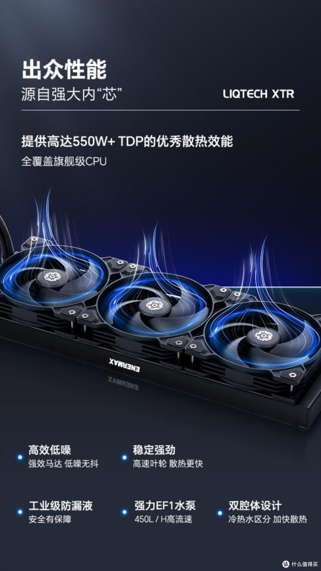 550W散热力压350W猛兽!安耐美LIQTECH XTR成AMD新品黄金搭子