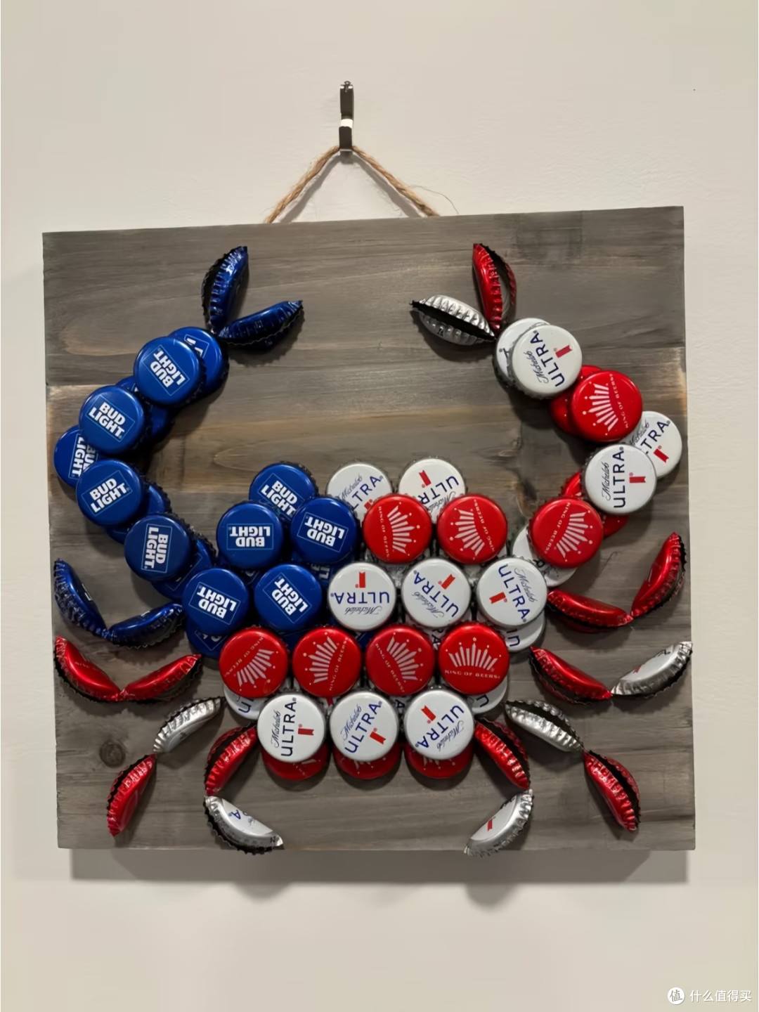 啤酒瓶盖变身创意装饰画