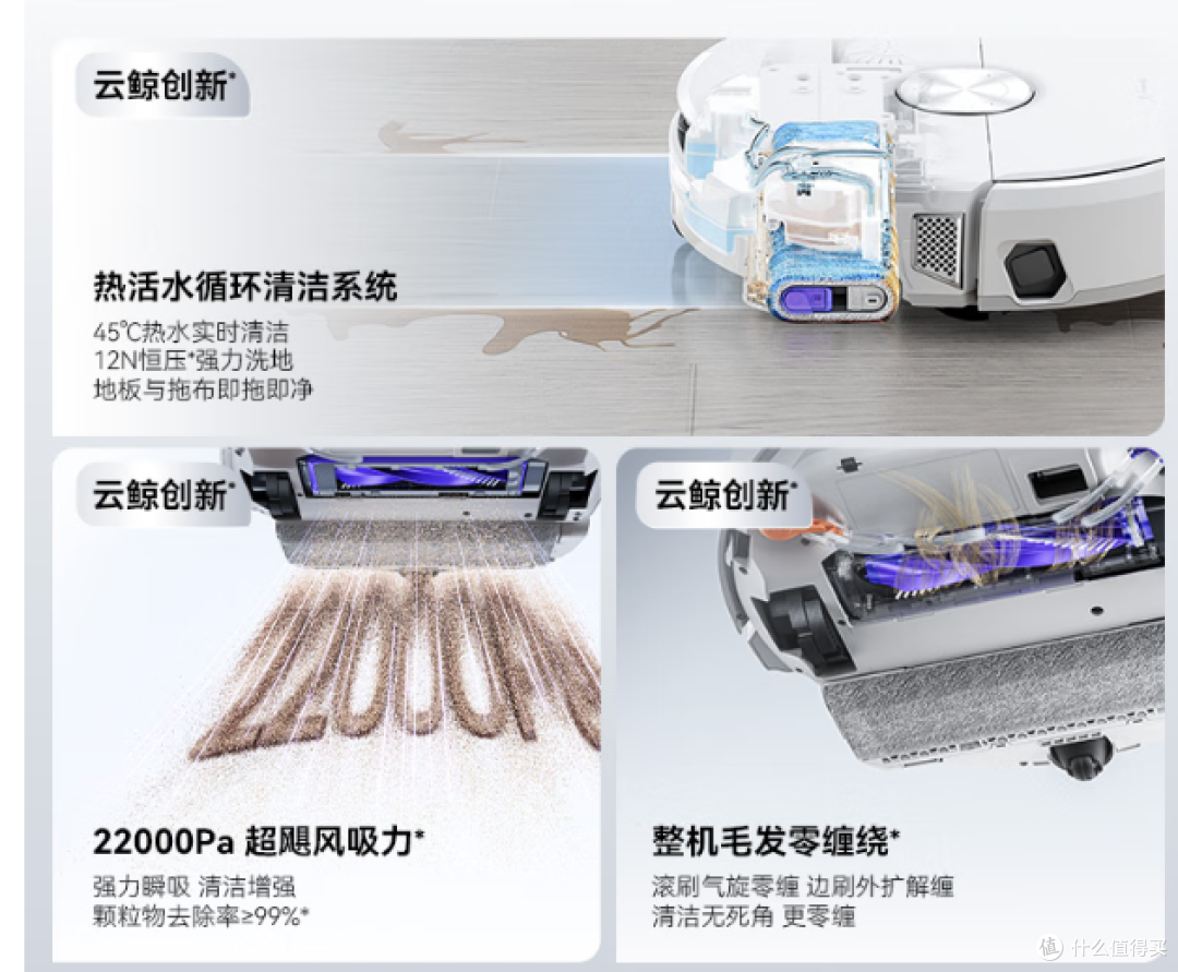 云鲸扫拖地机器人:逍遥002,智能洗地,家庭清洁好助手!