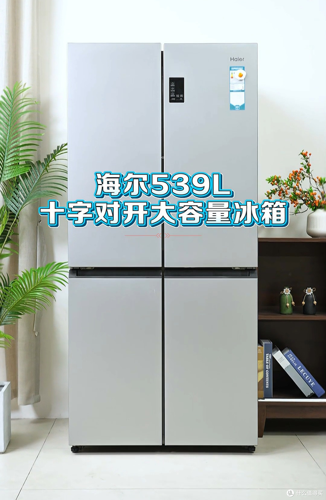 买国补冰箱就选——海尔(Haier)539升十字双开门风冷无霜电冰箱
