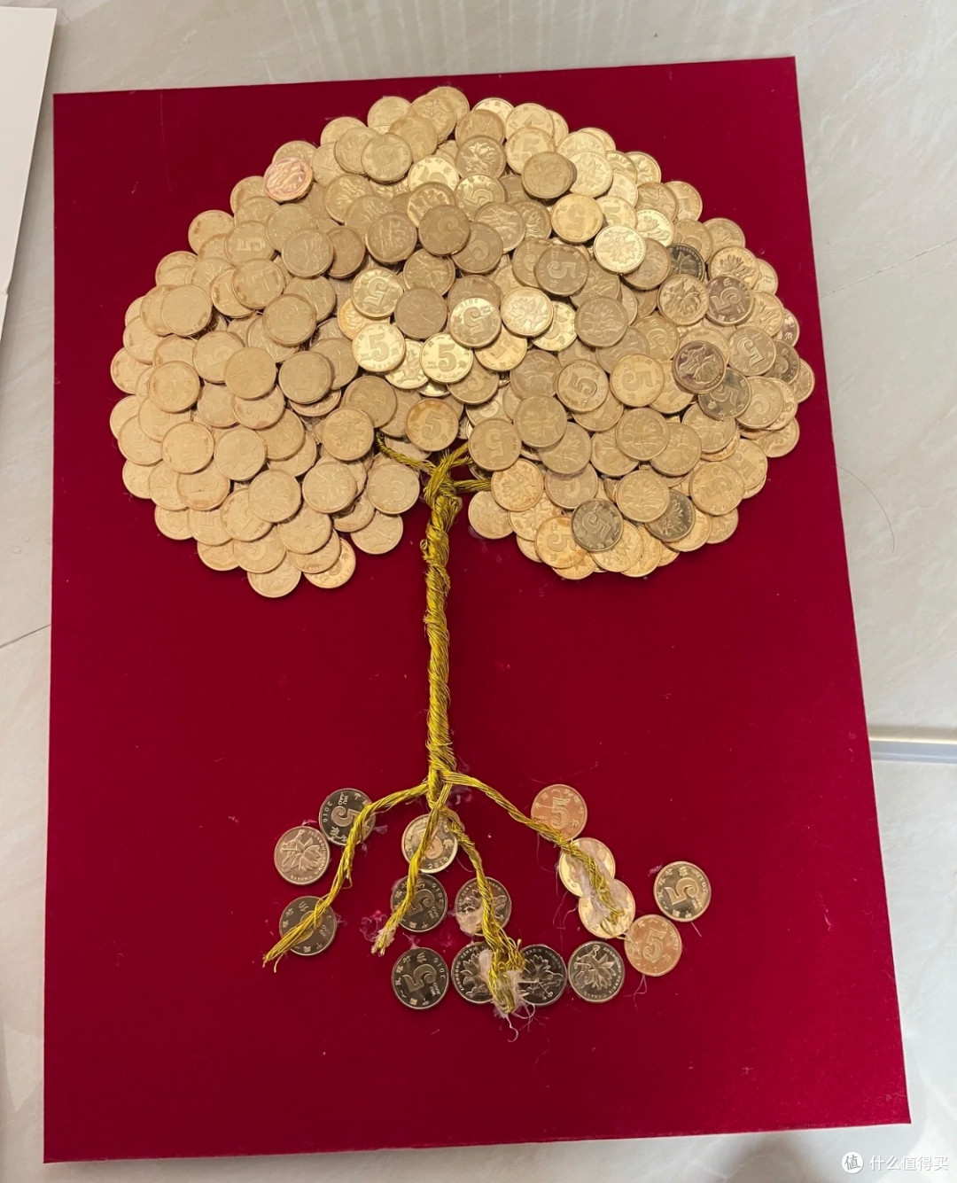 亲手打造的硬币发财树！_装饰摆件_什么值得买